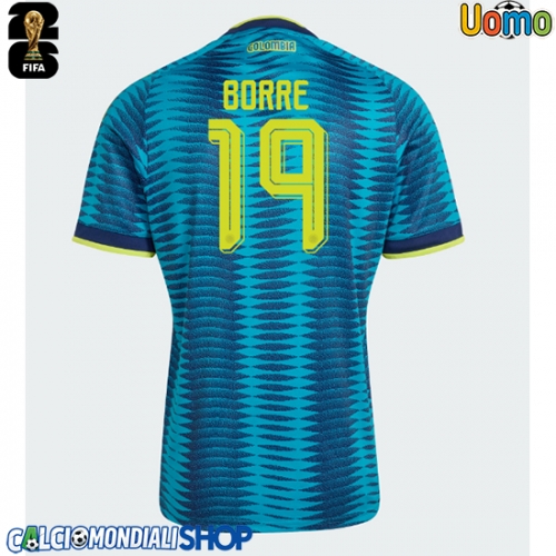 Maglie da calcio Colombia Rafael Santos Borre #19 Seconda Maglia Mondiali 2026  Manica Corta